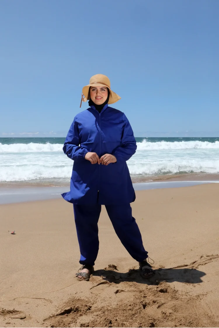 Burkini yacout en bleu roi